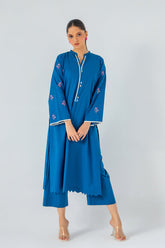 2-Pc Embroidered Shirt with Qlot Trouser SCNP-3-118